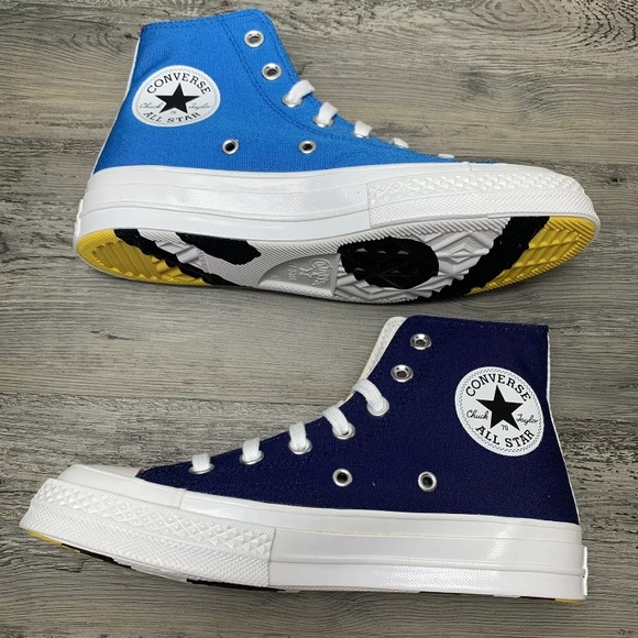 Converse Golf Wang Chuck 70 High Top Tri Panel Red Blue Yellow Multi Size - Picture 5 of 7